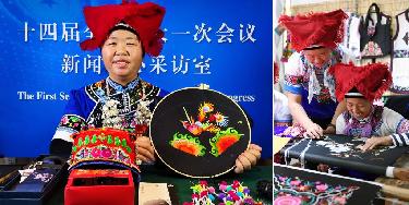兩會(huì)&middot;影像鏈接｜全國(guó)人大代表王陸芬：&ldquo;繡&rdquo;出更加幸福美滿(mǎn)的生活